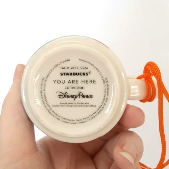 Disney Parks WDW Starbucks Mug Animal Kingdom Christmas Ornament NWT - Picture 8 of 11